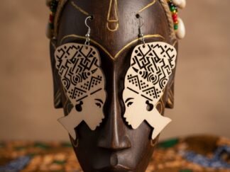 Boucles d'oreilles en bois "African Queen"
