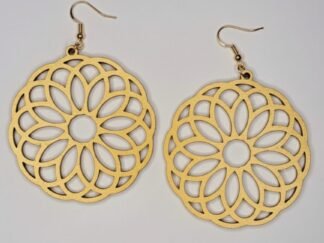 Boucles d'Oreilles créoles "Mandala"
