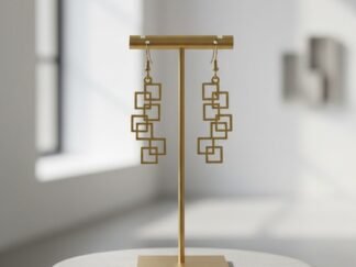 Boucles d'oreilles pendantes "Squarefall"