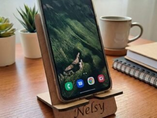 Support Smartphone personnalisable en bois