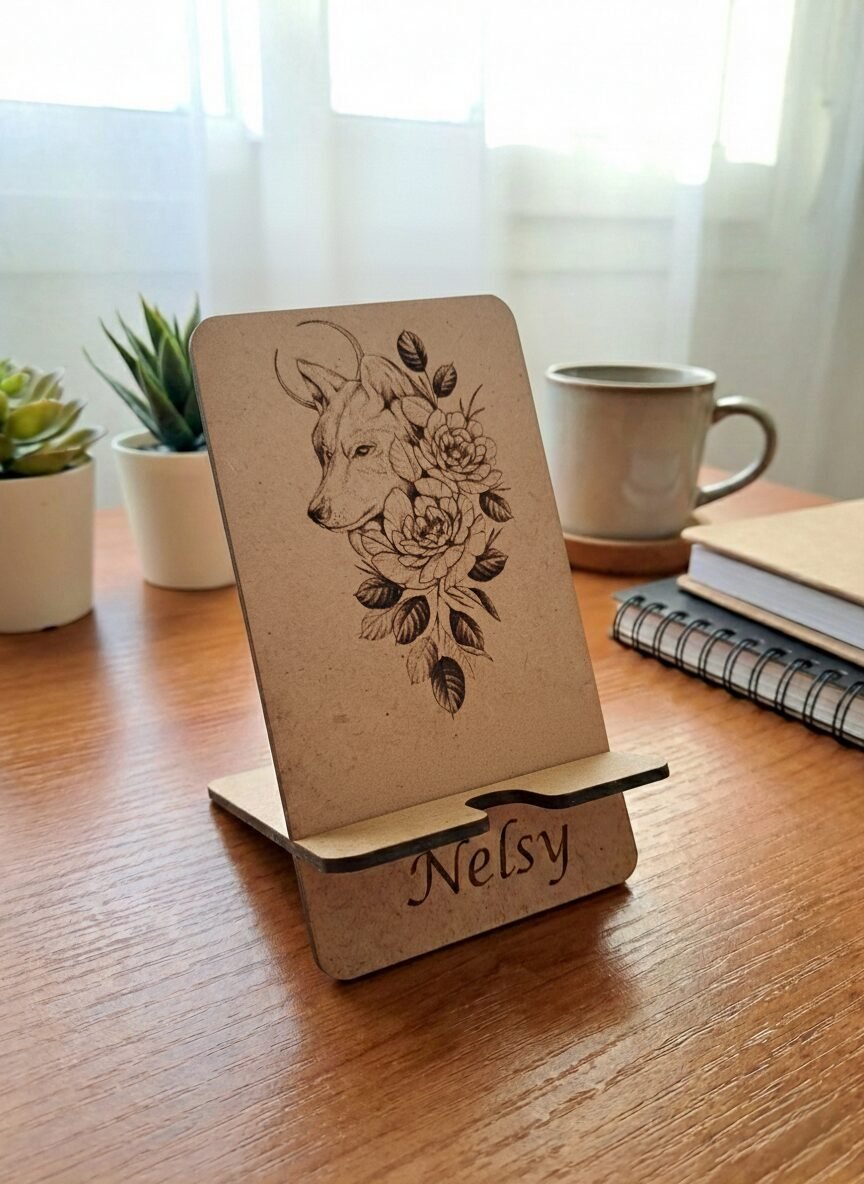 Support Smartphone personnalisable en bois – Image 2